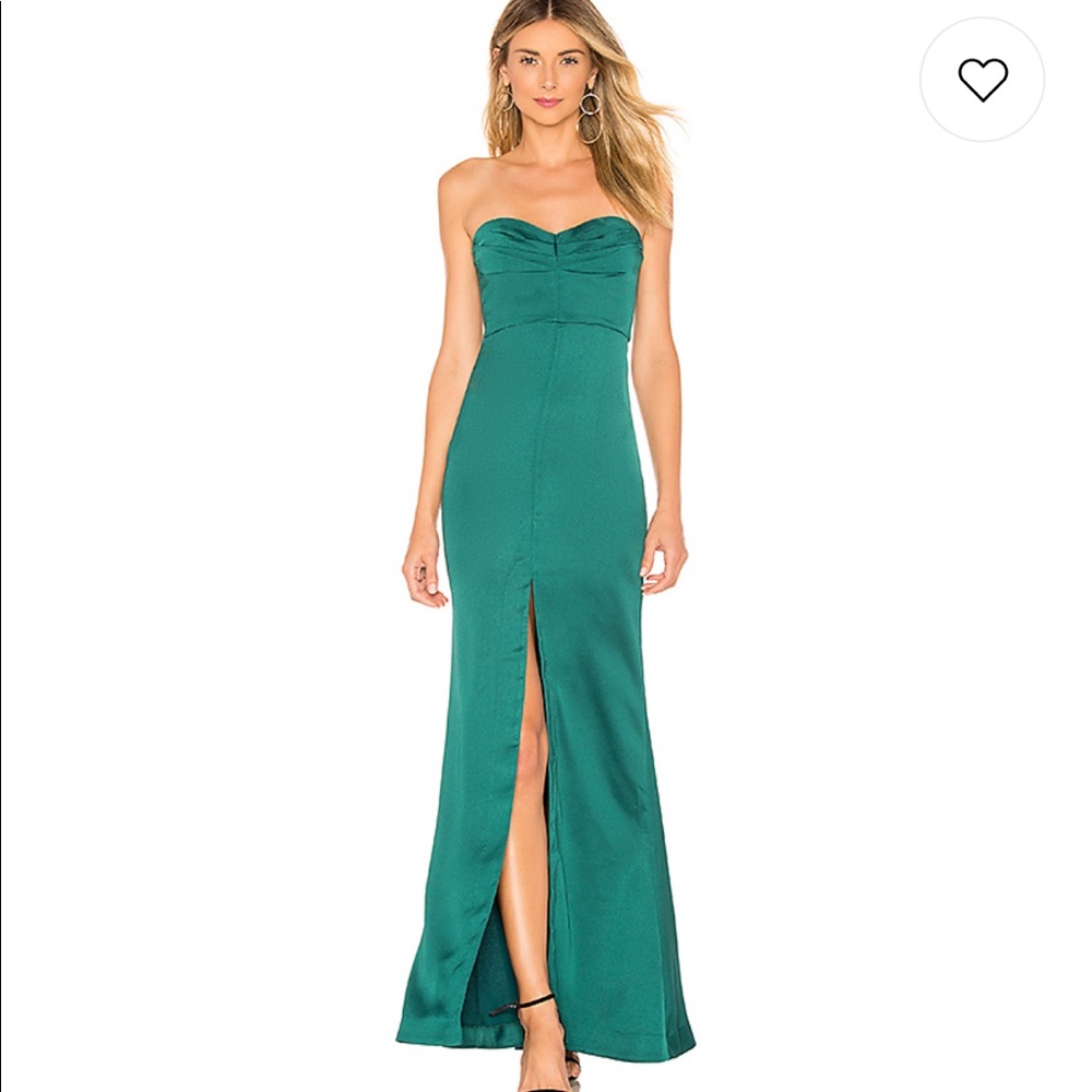 Olive Gown Emerald Green (Revolve)